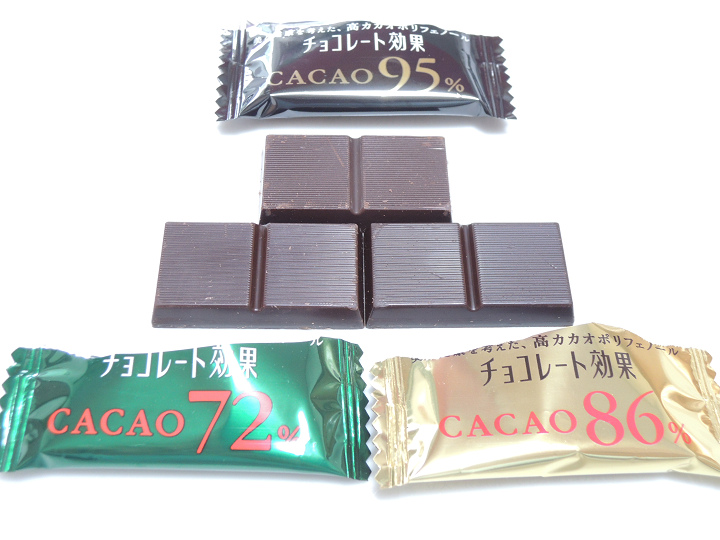 チョコレート効果3種類　ポリフェノール
